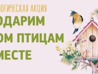 экологическая акция "Подари дом птицам"
